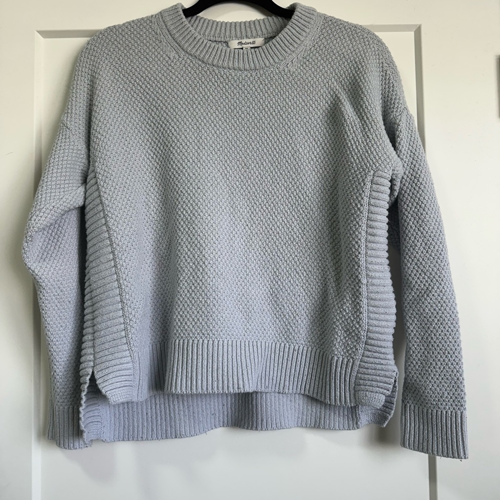 Madewell Light Gray Crew Neck Sweater